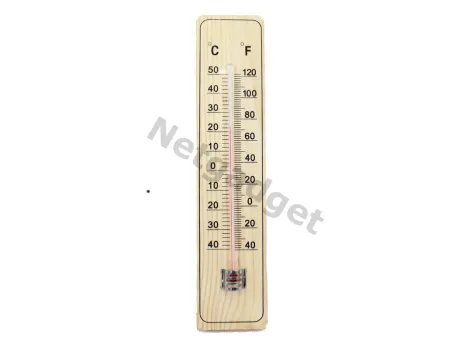 Thermomètre en bois intérieur-extérieur - Netgadget