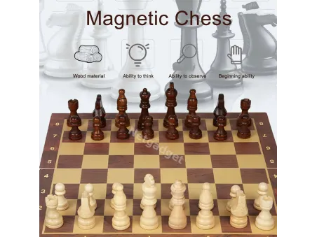 Échiquier en bois - Jeu d'échecs - Netgadget