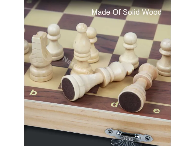 Échiquier en bois - Jeu d'échecs - Netgadget