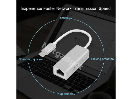 Adaptateur USB3.1 Type-C à RJ45 - Netgadget