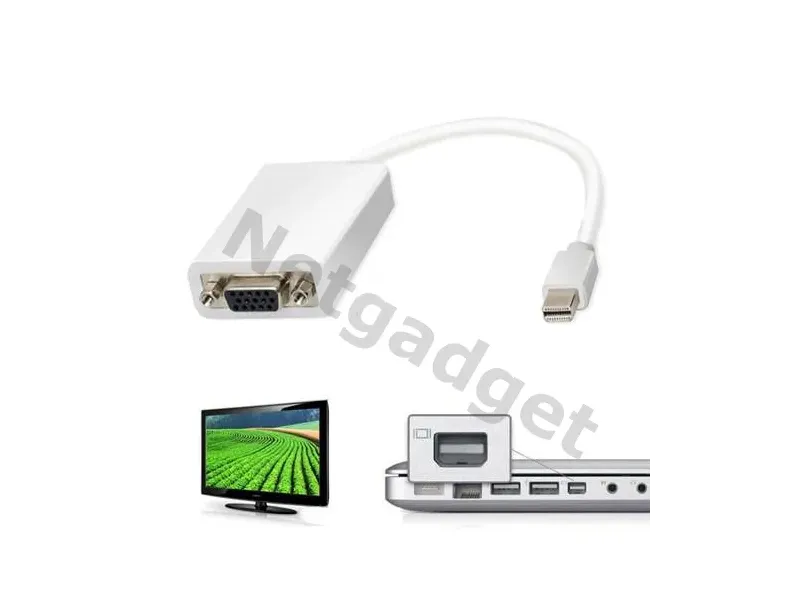 Adaptateur Mini DisplayPort DP à VGA - Netgadget