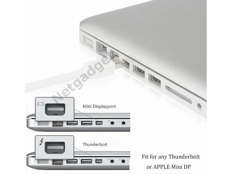 Adaptateur Mini DisplayPort DP à VGA - Netgadget