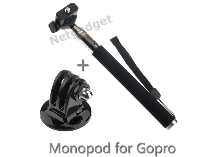 Monopod télescopique + Adaptateur GoPro - Netgadget