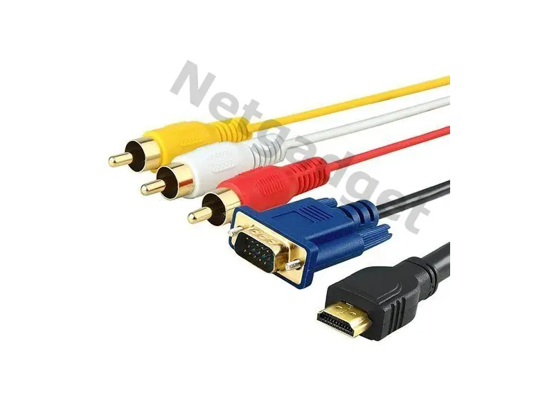 Cable HDMI à VGA+3RCA - Netgadget