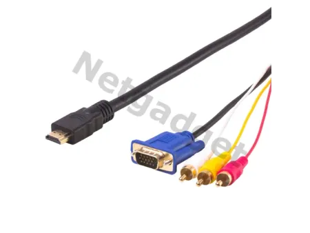 Cable HDMI à VGA+3RCA - Netgadget
