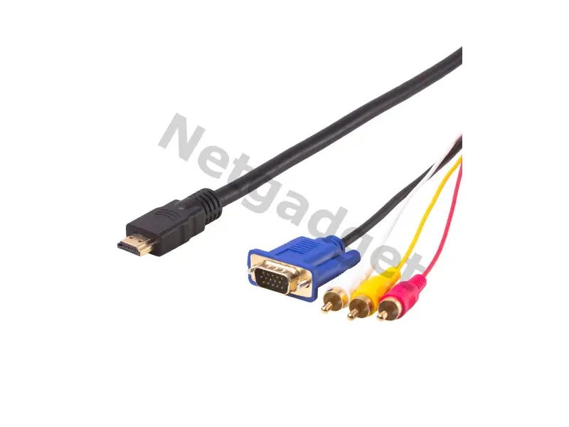 Cable HDMI à VGA+3RCA - Netgadget