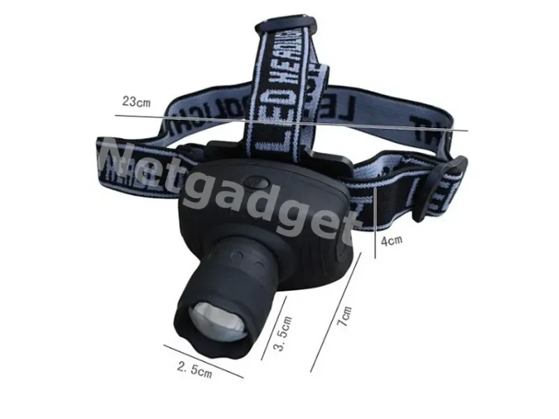 Mini lampe torche frontale 3W