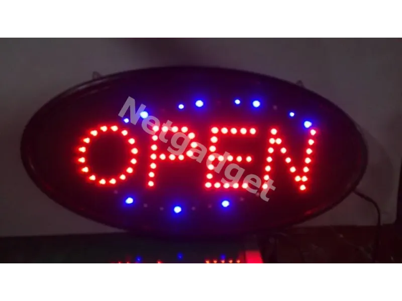 Enseigne lumineuse à LED (OPEN)