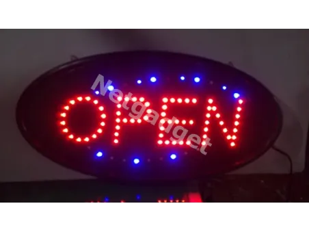 Enseigne lumineuse à LED (OPEN)