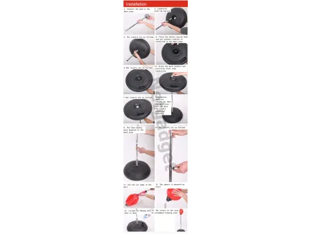 Set de Punching Ball avec gants et pompe - Netgadget
